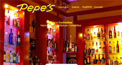 Desktop Screenshot of pepes-cocktailbar.com